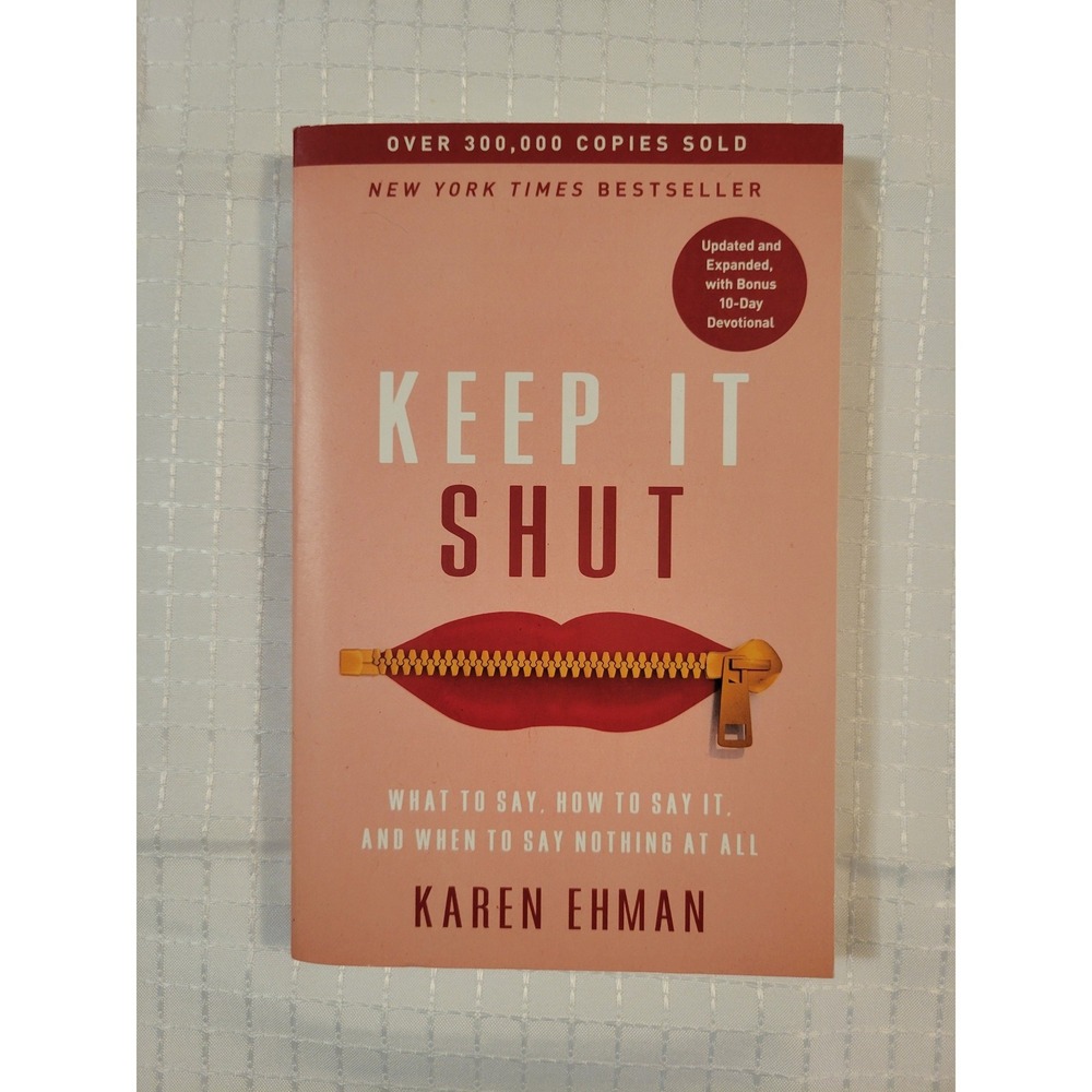 Keep It Shut Karen Ehman‎ Paperback Book Zondervan 10-Day Devotional